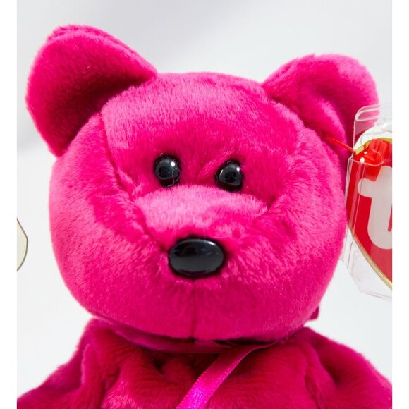 Ty Valentino 1994 with Brown Nose & Valentina 1999 Beanie Babies with Tags - Picture 2 of 15